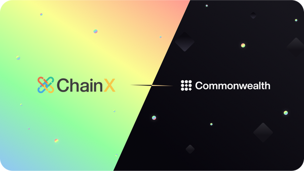 Commonwealth x ChainX Join Forces in New Partnership